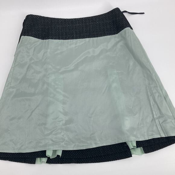Min.imal Womens Black Green A-line Holiday Skirt Size 12 - Picture 11 of 13